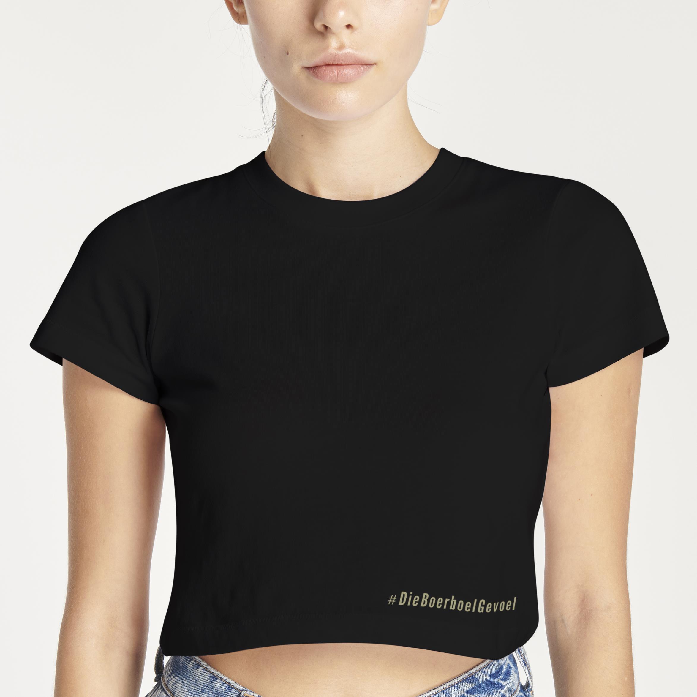 Boerboel Womens Crop Top Black