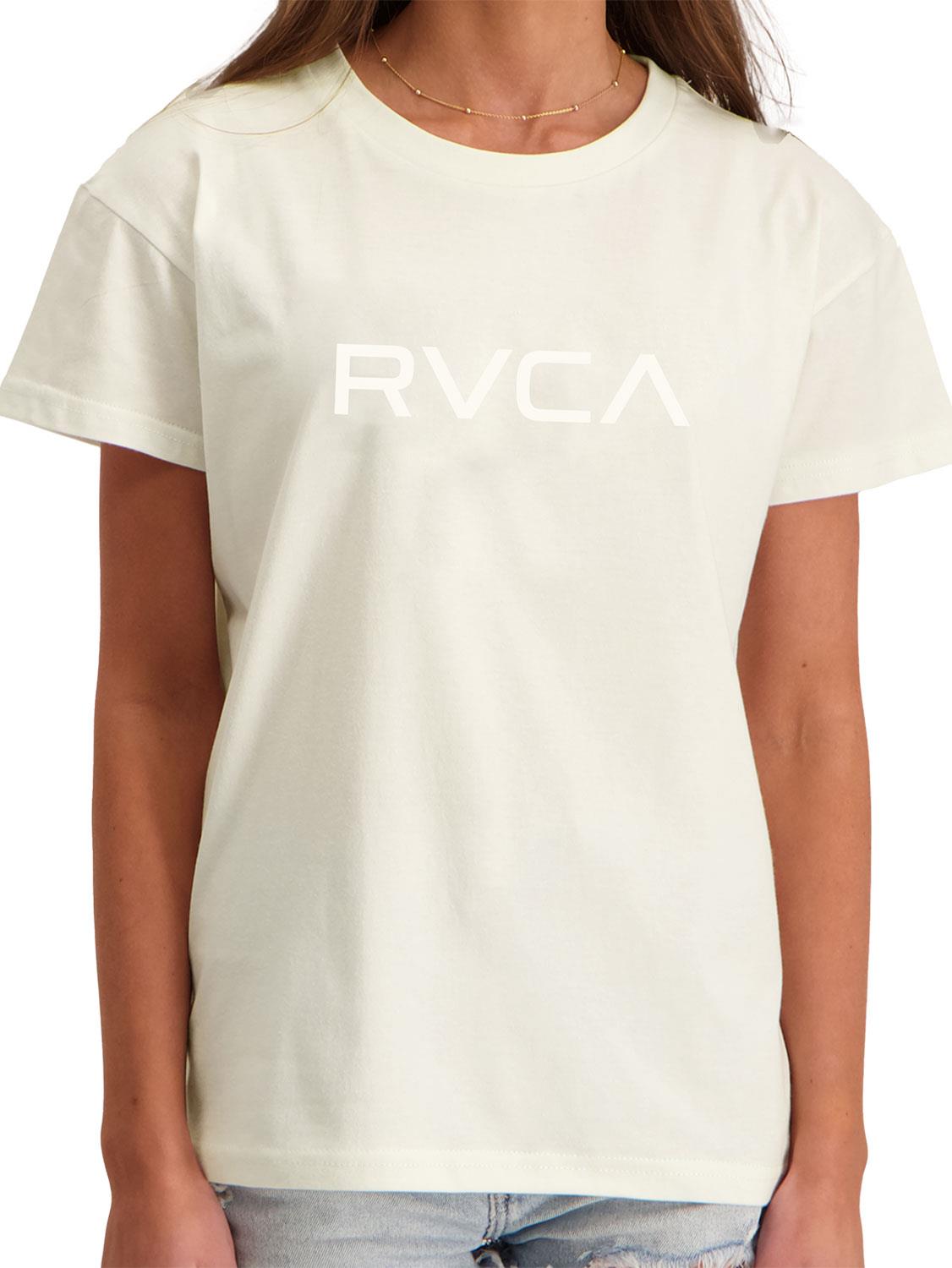 Rvca Womens Big Rvca Short Sleeve Tee Latte