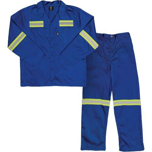 Pioneer 2 Piece Conti Overalls With Reflective 70/30 Royal Blue