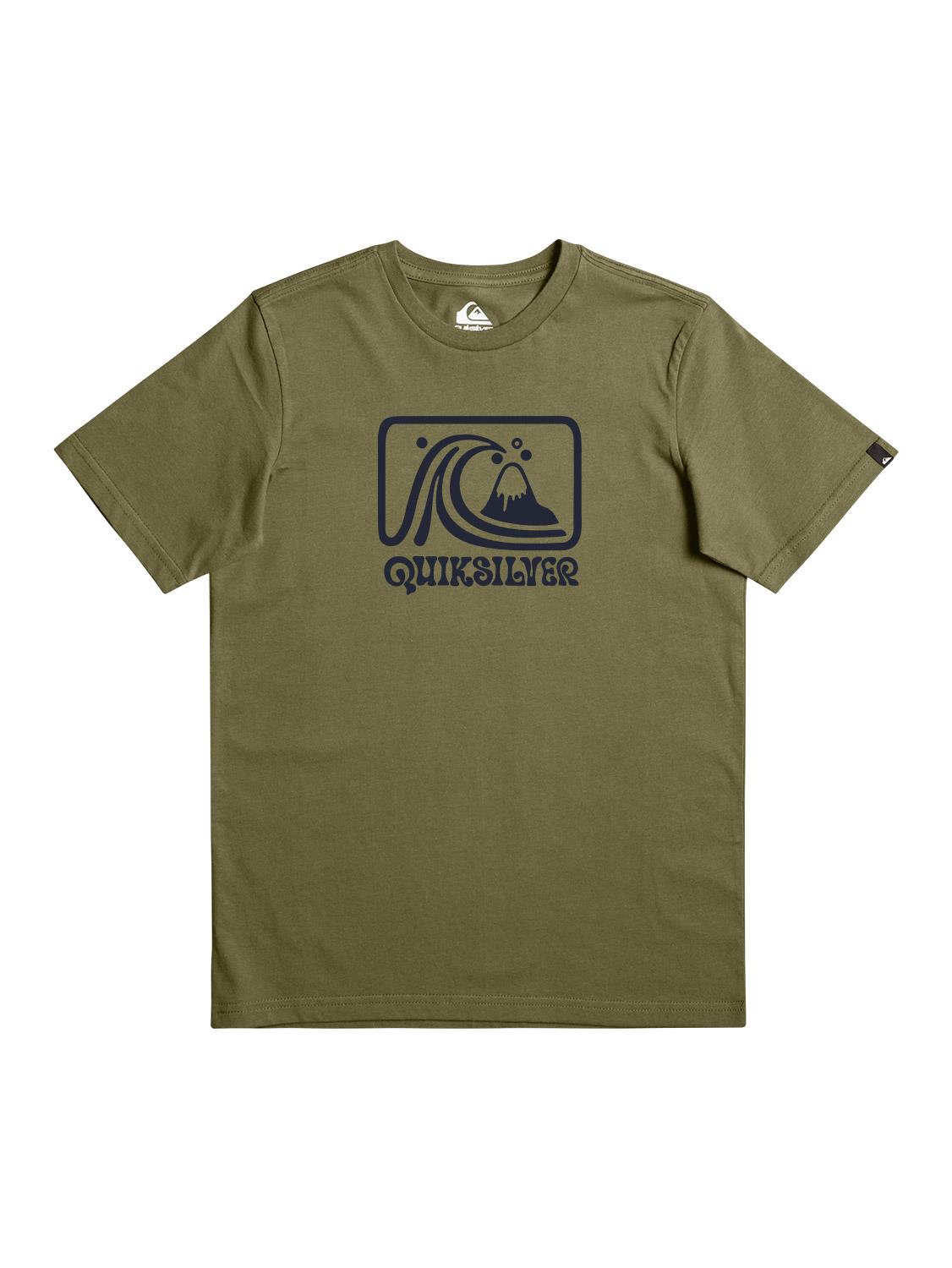 Quiksilver Boys Casual Party Short Sleeve Tee Four Leaf