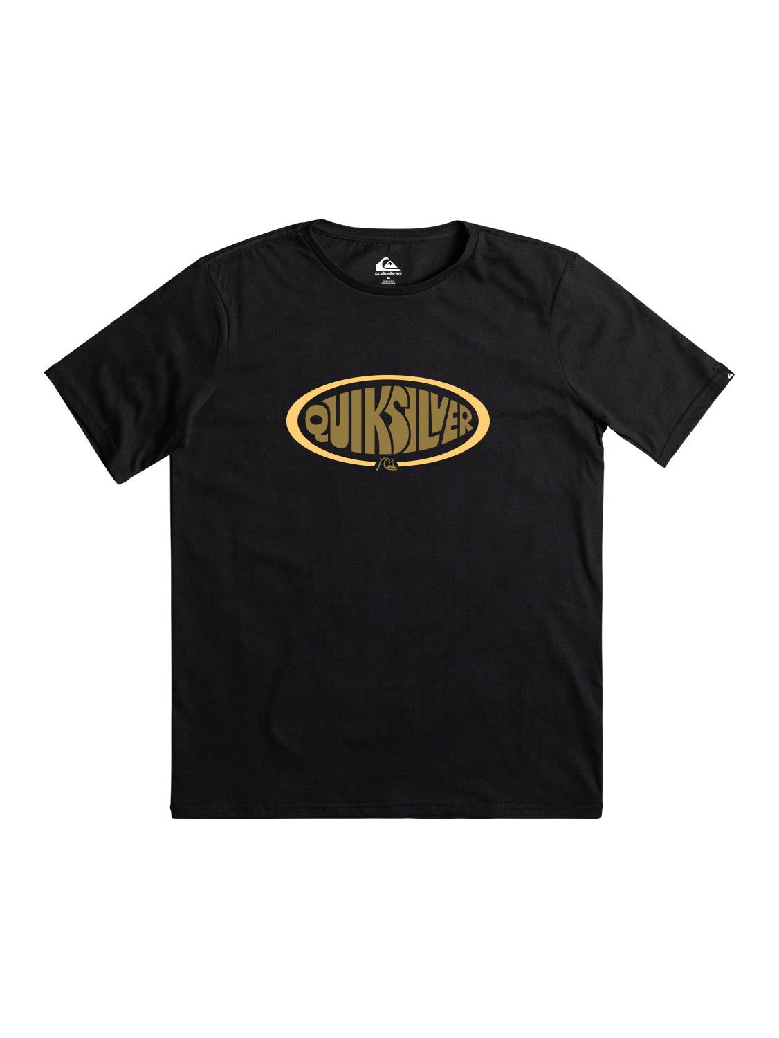 Quiksilver Boys Oval Script Short Sleeve Tee Black