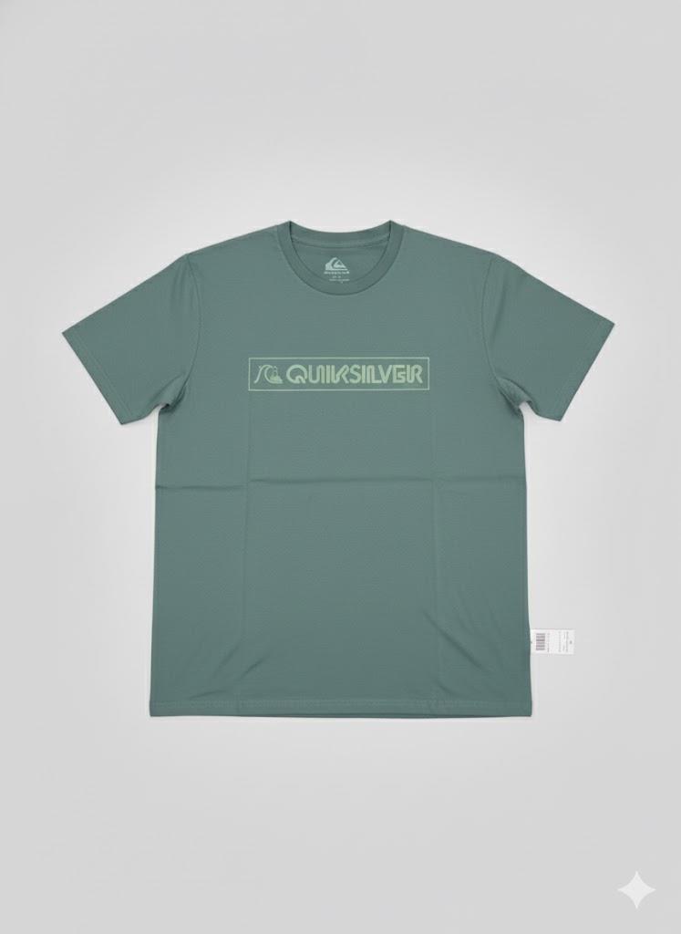 Quiksilver Mens Modern Clicker Short Sleeve Tee Dark Slate