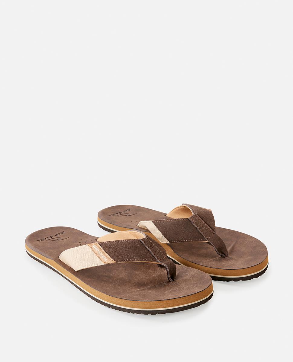 Ripcurl Mens Oxford Open Toe Flip Flop Brown