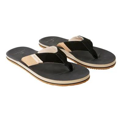 Ripcurl Mens Oxford Open Toe Flip Flop Black Tan