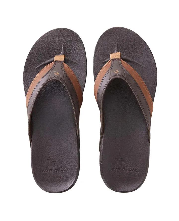 Ripcurl Mens Soft Open Toe Sandal Brown Tan