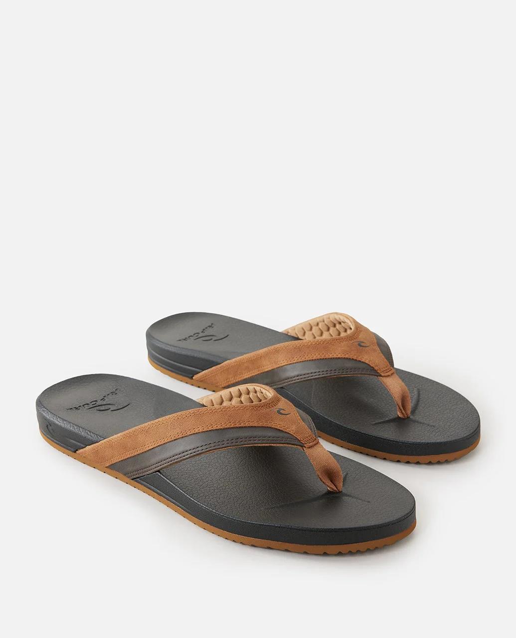 Ripcurl Mens Soft Open Toe Sandal Black Brown