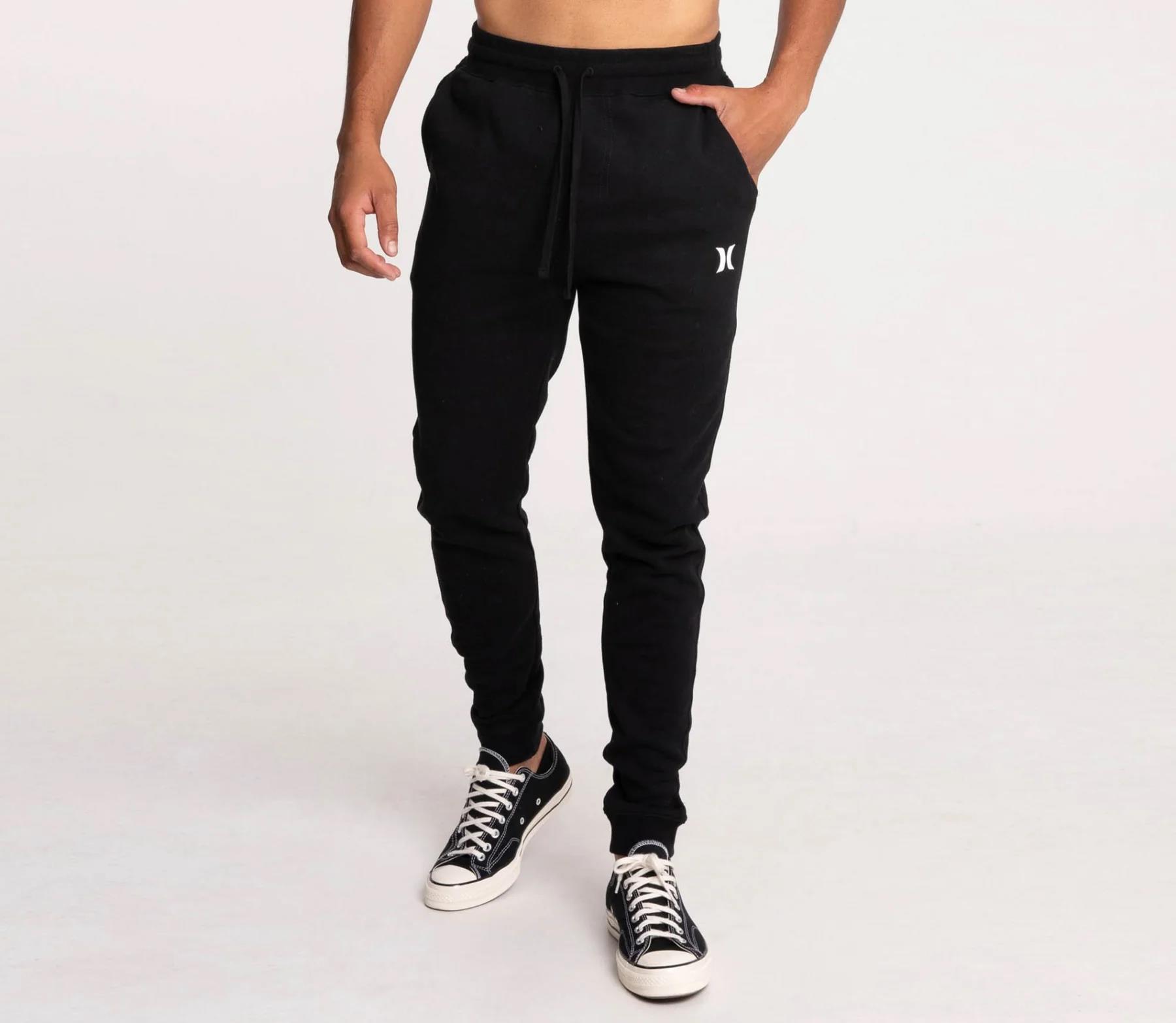 Hurley Mens Beach Club Icon Fleece Pants Black