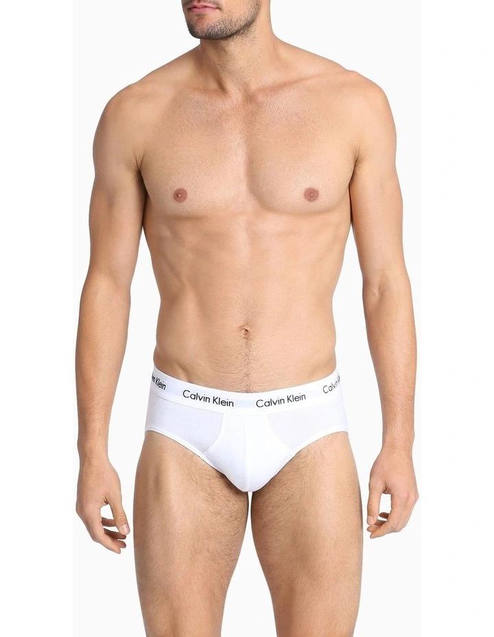 Calvin Klein Mens 3 Pack Hipster Brief White