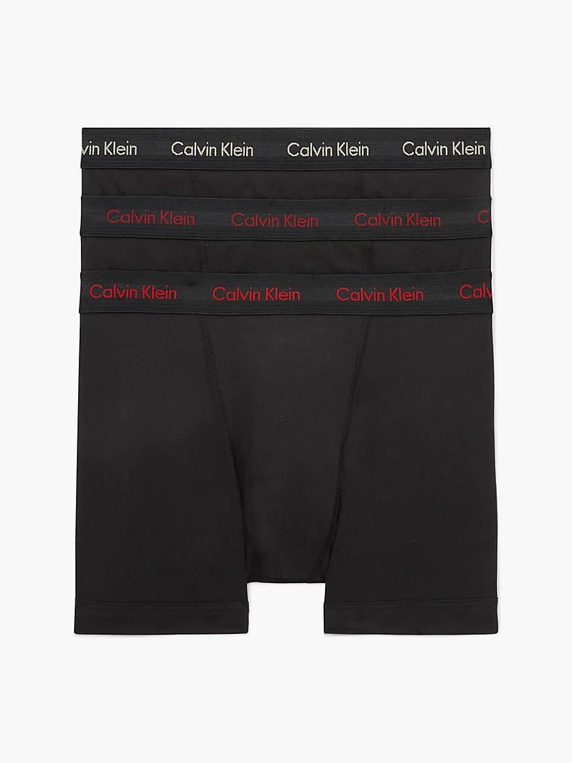 Calvin Klein Mens 3Pack Trunks Black Multi