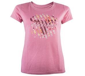 Wildebees Womens Floral Shard Short Sleeve Tee Primrose Mel
