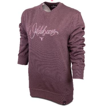 Wildebees Womens Tri Colour Sweater Mauve Mel