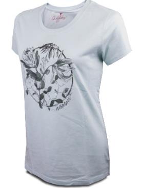Wildebees Womens Wild Flower Wreath Short Sleeve Tee Dewkist
