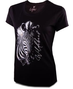 Wildebees Womens In The Shadows Short Sleeve Tee Black