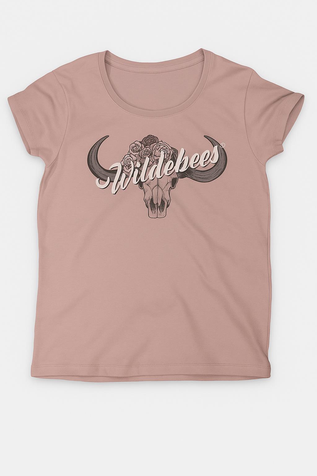 Wildebees Womens Fancy Skull Tee Cameo