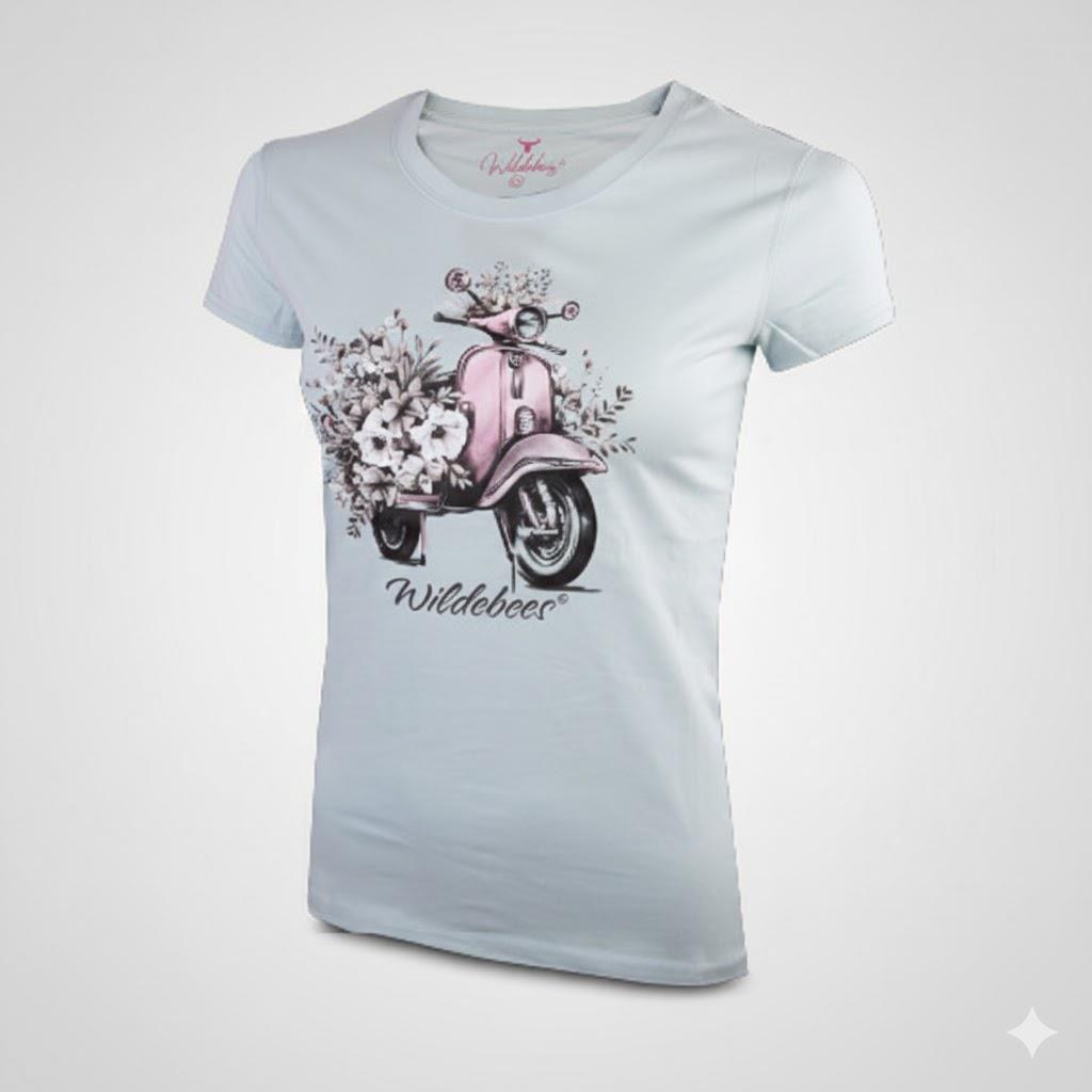 Wildebees Womens Vespa Tee Dewkist