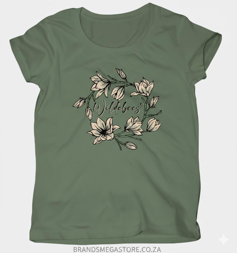 Wildebees Mangolia Wreath Tee Sage Leaf