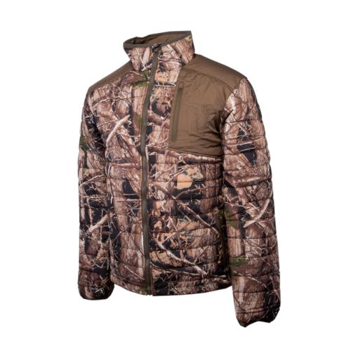 Wildebees Mens Puffer Jacket Black Sekelbos Fawn