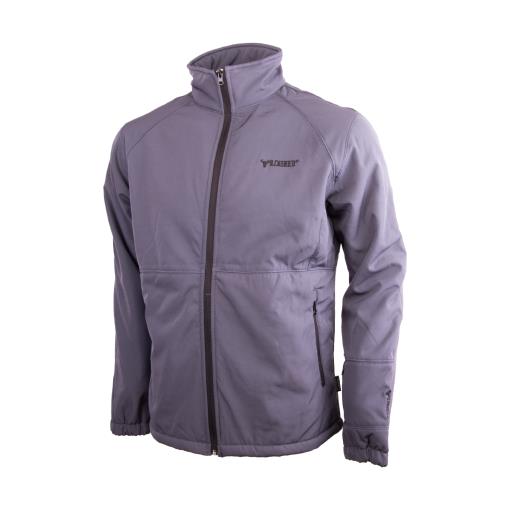 Wildebees Mens Teddy Bonded Plain Softshell Jacket Charcoa