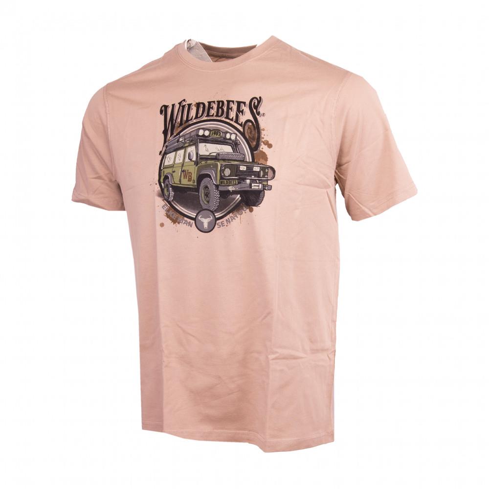 Wildebees Mens Offroad Short Sleeve Tee Desert Sand