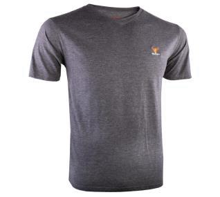 Wildebees Mens Fashion V Neck Short Sleeve Tee Charcoal Mel