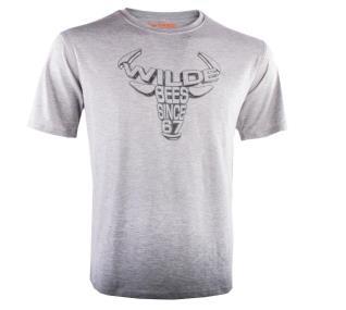 Wildebees Mens Perspective Short Sleeve Tee Grey Mel