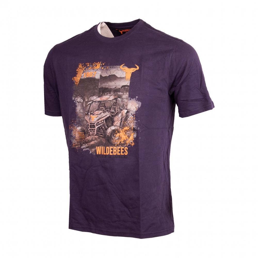 Wildebees Mens Extreme Mud Sling Short Sleeve Tee Ne Navy