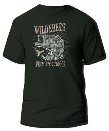 Wildebees Mens Bass Tp Short Sleeve Tee Fatigue
