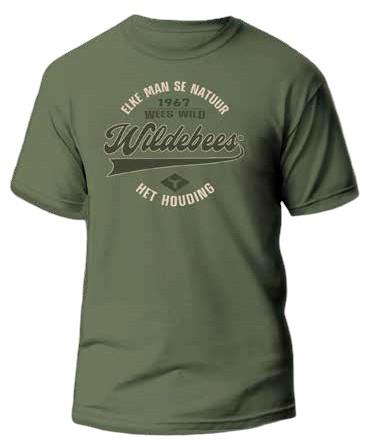 Wildebees Mens Swoosh Tp Short Sleeve Tee Laurel Green