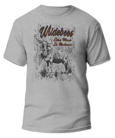 Wildebees Mens Sketch Tp Short Sleeve Tee Grey Mel