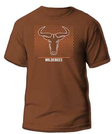 Wildebees Mens Dot Logo Tp Short Sleeve Tee Burnt Rust