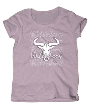 Wildebees Womens Repeat Tp Short Sleeve Tee Lilac Ash