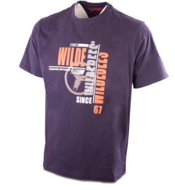 Wildebees Mens Tech Overlay Short Sleeve Tee New Navy