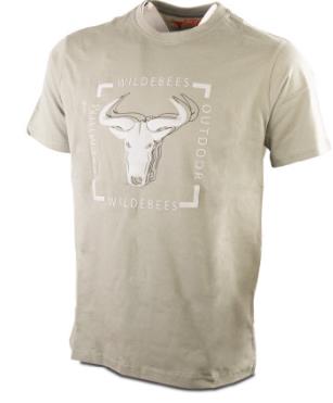 Wildebees Mens Framed Stagger Logo Short Sleeve Laurel
