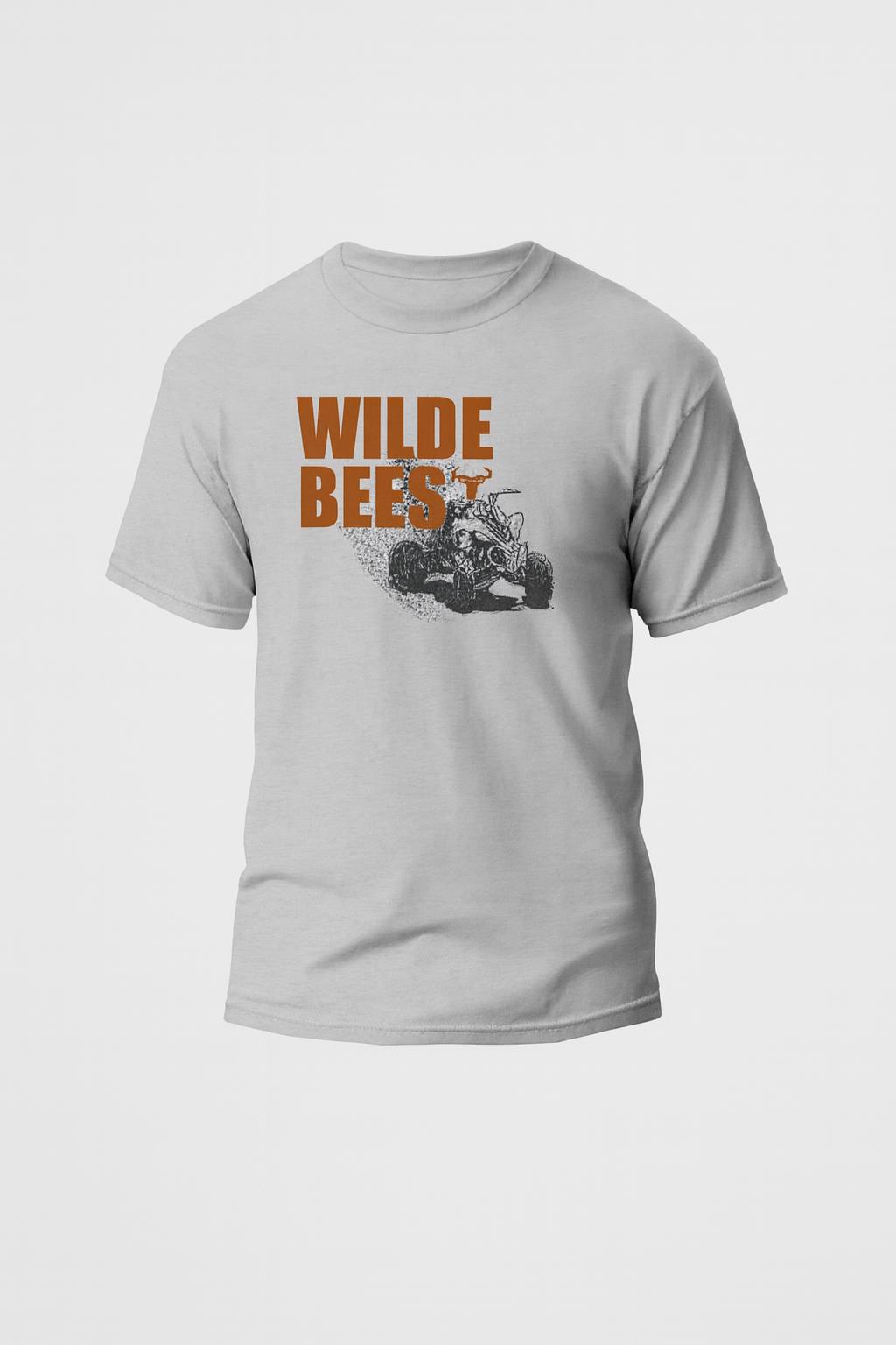 Wildebees Mens Quad Adventure Tee Grey Mel