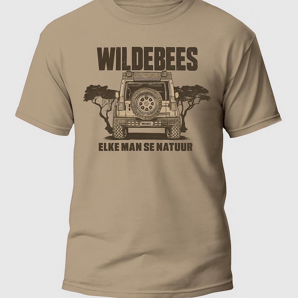 Wildebees Mens Afrika Ride Tee Desert Sand