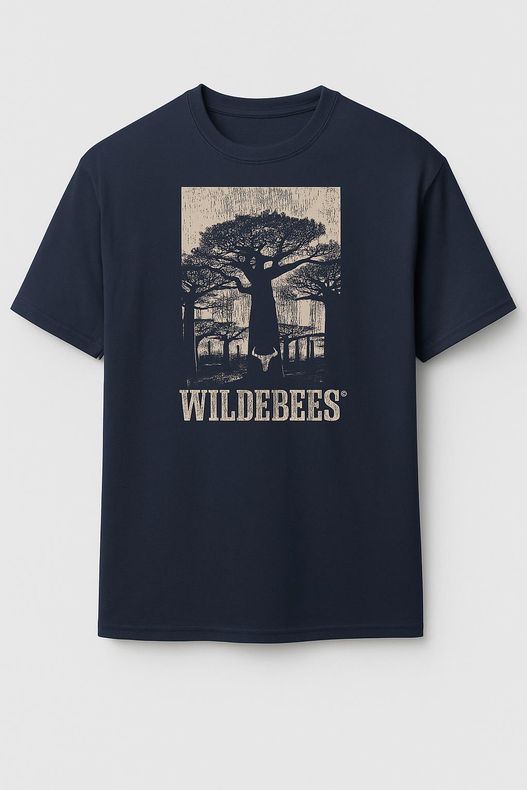 Wildebees Mens Baobab Forest Tee New Navy