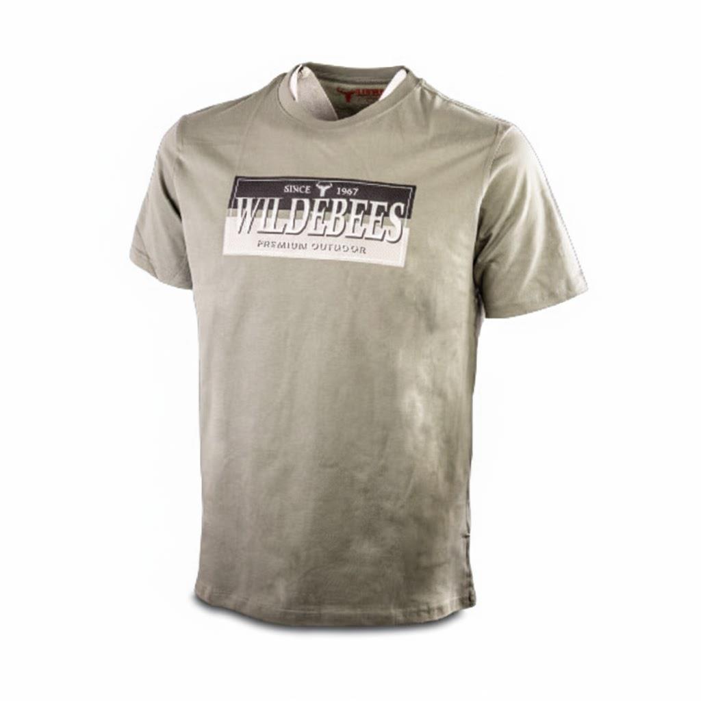 Wildebees Mens Dual Twill Frame Tee Laurel Green