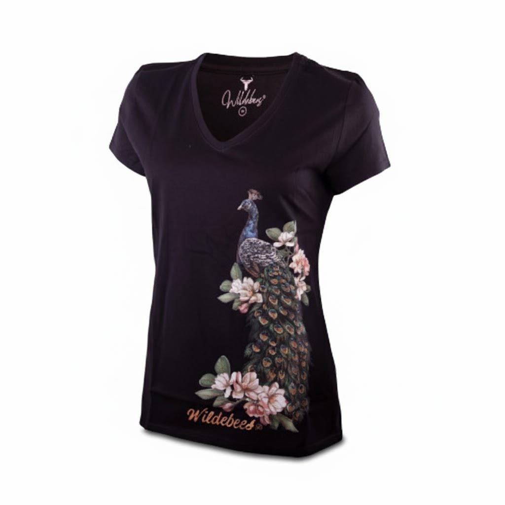 Wildebees Womens Iridescent Short Sleeve Tee Black