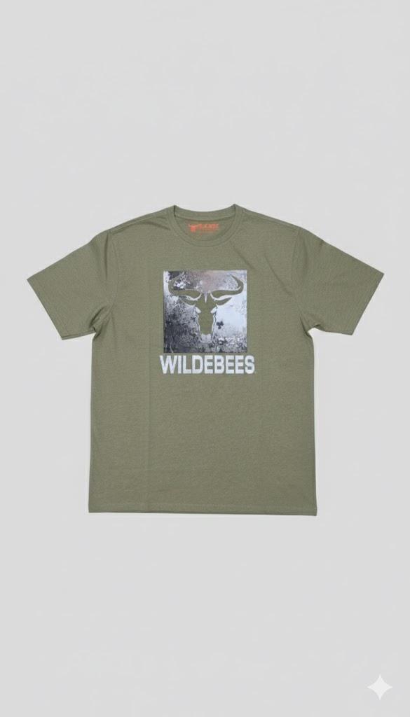 Wildebees Mens Rock Punchout Short Sleeve Tee Green