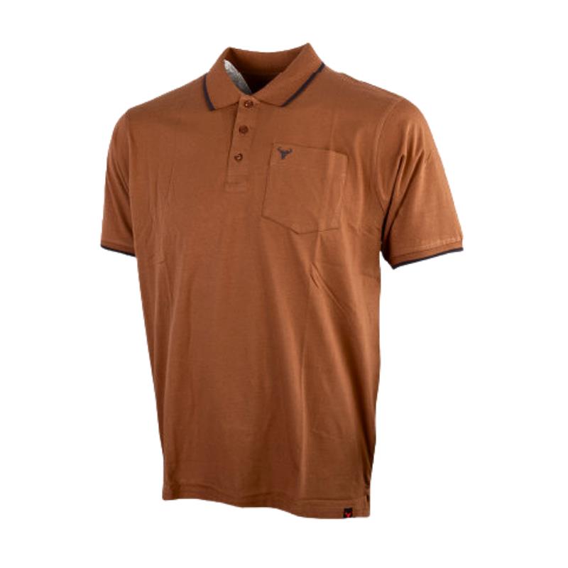 Wildebees Mens Pocket Short Sleeve Golfer Arrowwoos Pewter