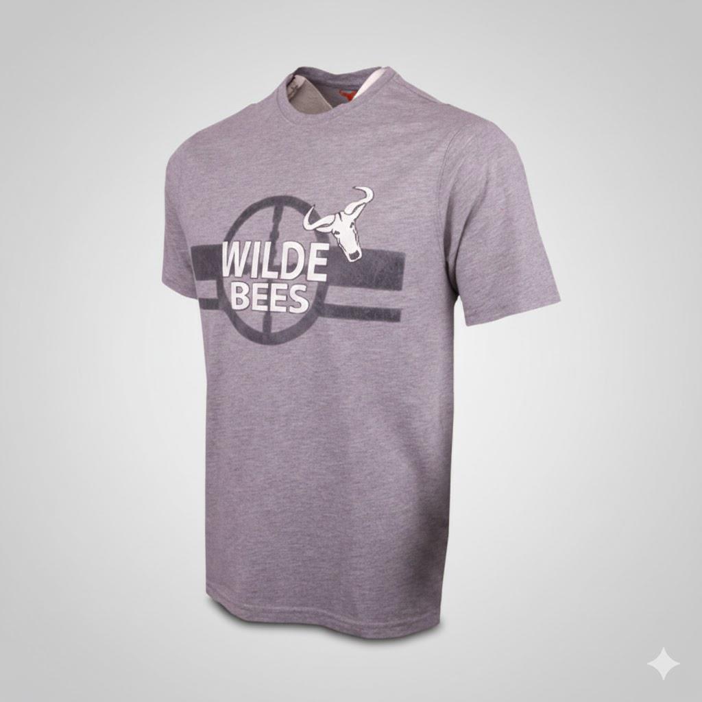 Wildebees Targeted Tee Grey Melange