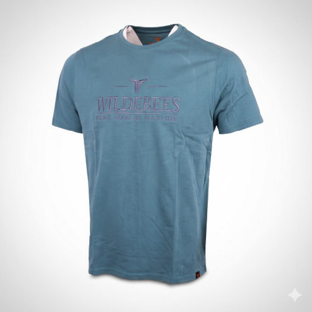 Wildebees Legacy Embroid Logo Tee Mineral Blue
