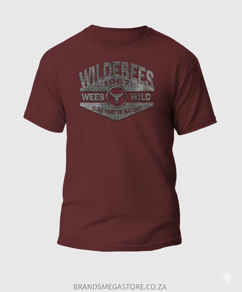 Wildebees Metal Grid Tee Redwood