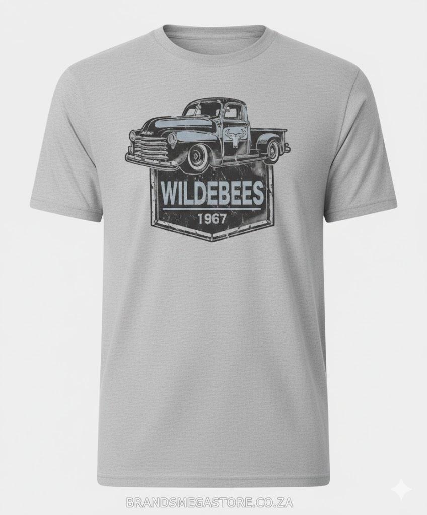 Wildebees Pickup Tee Grey Melange