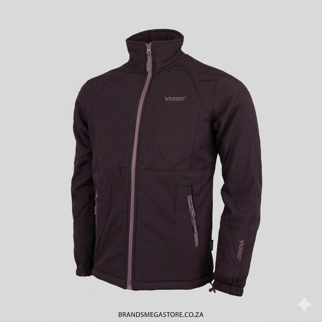 Wildebees Mens Teddy Bonded Plain Softshell Jacket Black