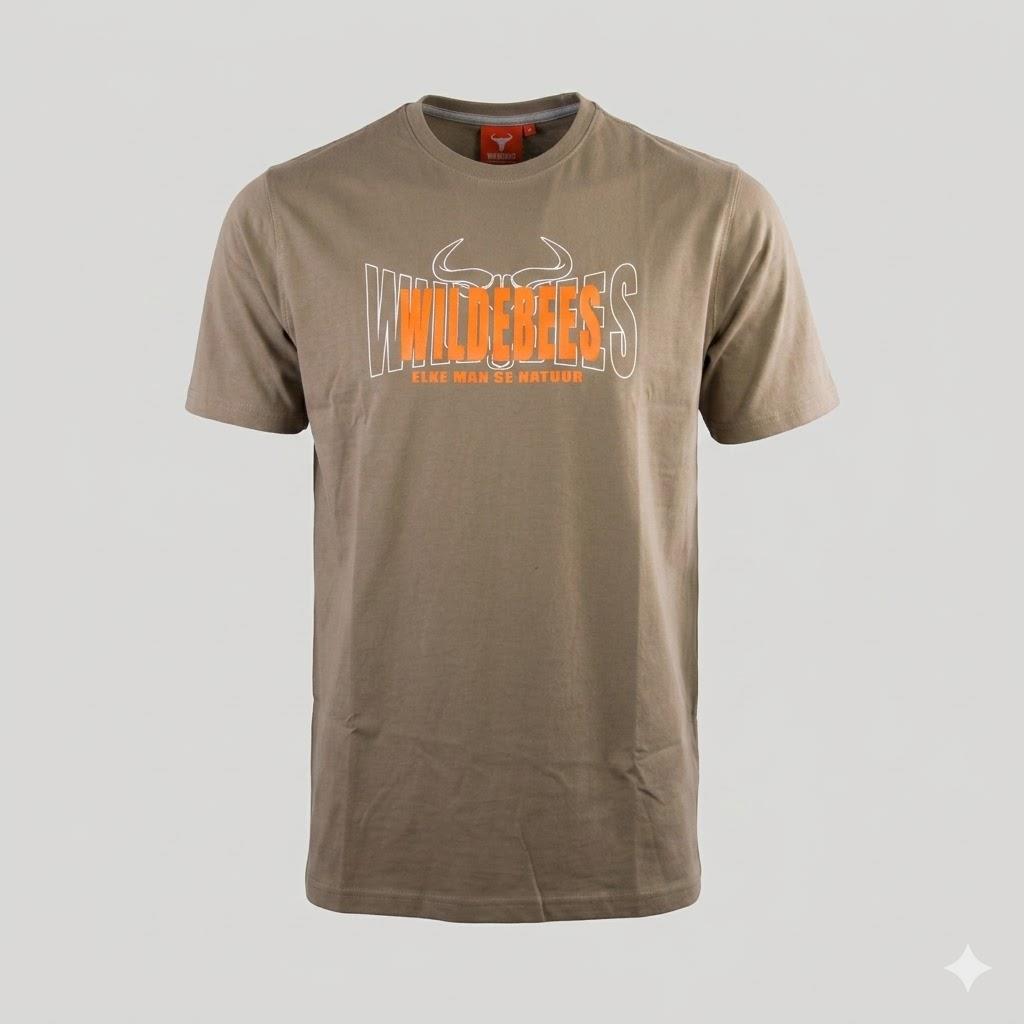 Wildebees Mens Arched Logo Tee Moss