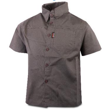 Wildebees Boys Short Sleeve Twill Shirt Olive