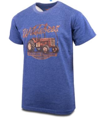 Wildebees Boys Vintage Farm Days Short Sleeve Tee Blue Ice