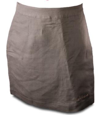 Wildebees Womens Linen Blend Skort Latte