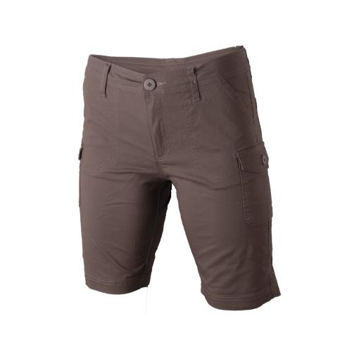 Wildebees Womens Stretch Cargo Shorts Khaki